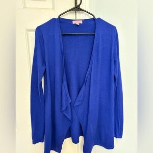 Lilly Pulitzer Royal Blue Open Cardigan